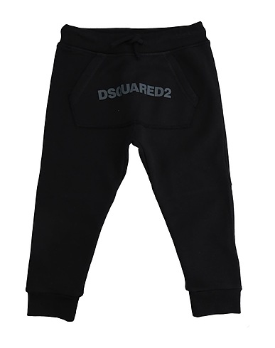 DSQUARED2 Casual trouser Black 100% Cotton, Elastane