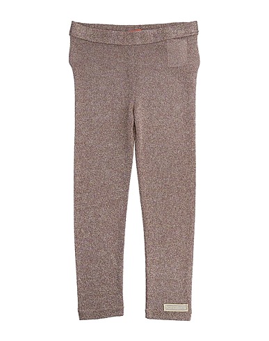 MISSONI KIDS Casual trouser Dark brown 57% Rayon, 33% Polyester, 8% Viscose, 2% Nylon
