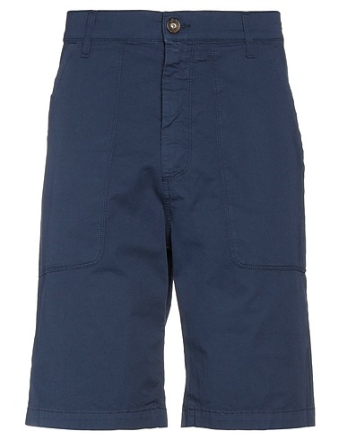 DIRK BIKKEMBERGS Shorts & Bermuda Midnight blue 97% Cotton, 3% Elastane
