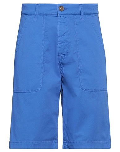 DIRK BIKKEMBERGS Shorts & Bermuda Blue 97% Cotton, 3% Elastane
