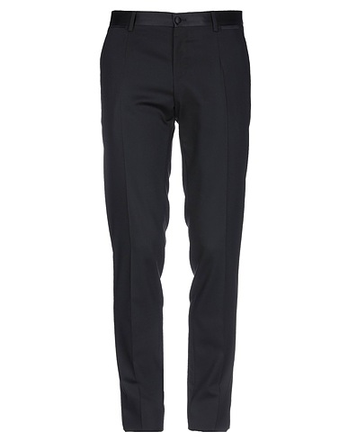 DOLCE&GABBANA Pantalone Nero 54% Poliestere, 44% Lana, 2% Elastan