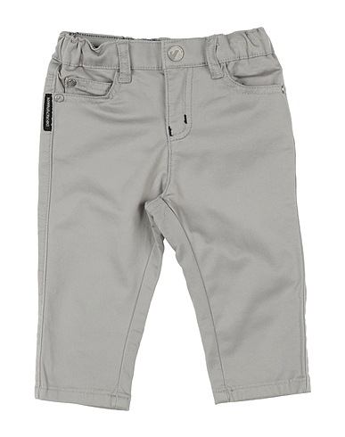EMPORIO ARMANI Casual trouser Light grey 97% Cotton, 3% Elastane
