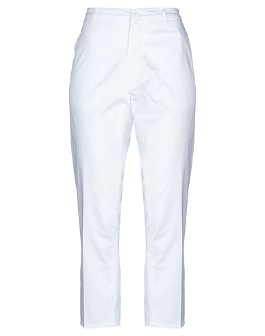 DONDUP Casual pants White 97% Cotton, 3% Elastane
