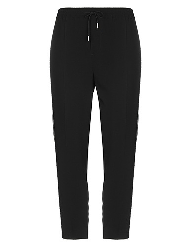 DSQUARED2 Casual trouser Black 95% Viscose, 5% Elastane, Silk, PVC - Polyvinyl chloride, Glass