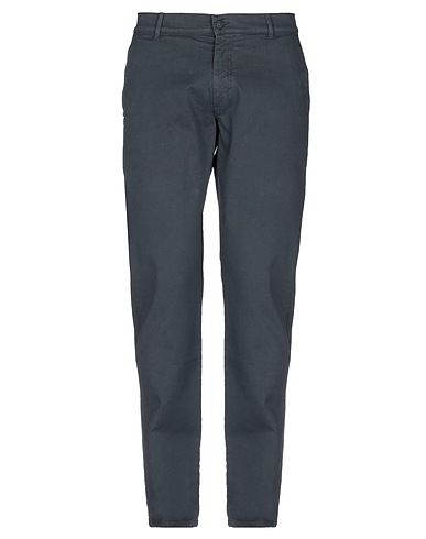 GREY DANIELE ALESSANDRINI Casual pants Lead 98% Cotton, 2% Elastane