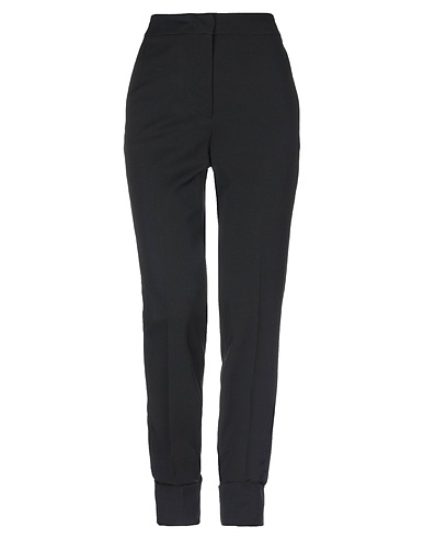 CEDRIC CHARLIER Casual trouser Black 90% Virgin Wool, 8% Polyamide, 2% Other Fibres