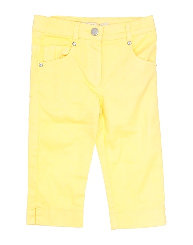 ELSY Denim trousers Yellow 96% Cotton, 4% Elastane