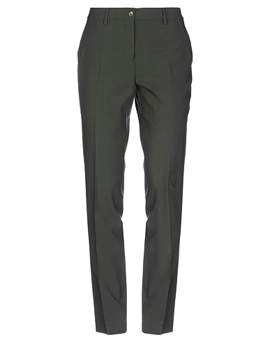 ETRO Casual trouser Dark green 95% Wool, 5% Elastane