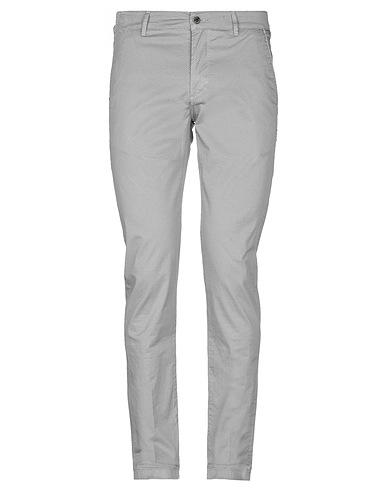 CAMOUFLAGE AR AND J. Casual pants Light grey 97% Cotton, 3% Elastane
