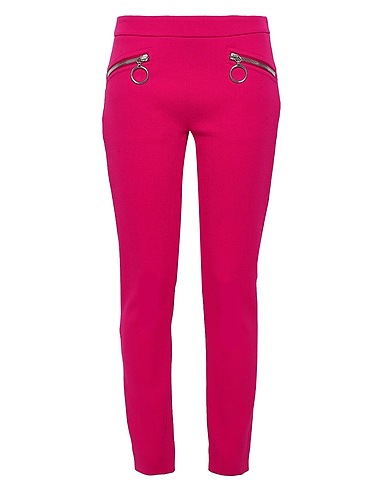 MOSCHINO Casual trouser Fuchsia 93% Virgin Wool, 6% Polyamide, 1% Other Fibres