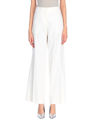 MOSCHINO Casual trouser Ivory 68% Virgin Wool, 30% Cotton, 2% Other Fibres