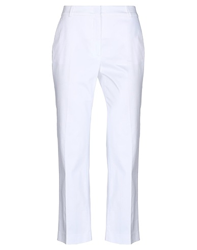 CAPPELLINI by PESERICO Casual pants White 96% Cotton, 4% Elastane