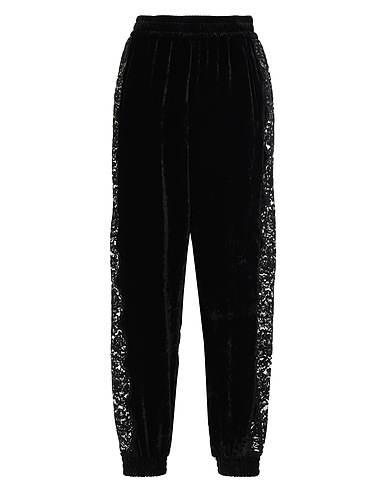 STELLA McCARTNEY Casual trouser Black 82% Viscose, 18% Silk, Cotton, Polyamide