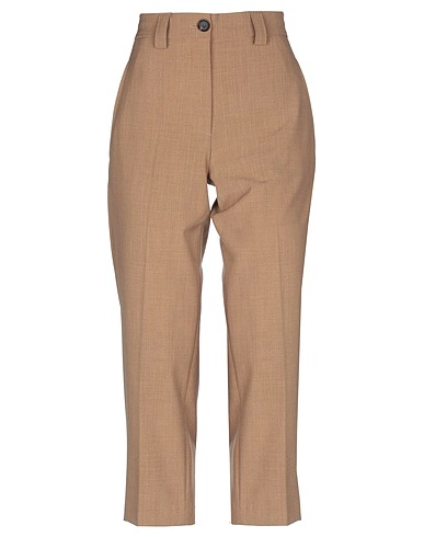 ERIKA CAVALLINI Casual trouser Camel 53% Polyester, 43% Wool, 4% Elastane