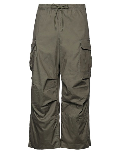 NILMANCE Casual trouser Military green 100% Cotton