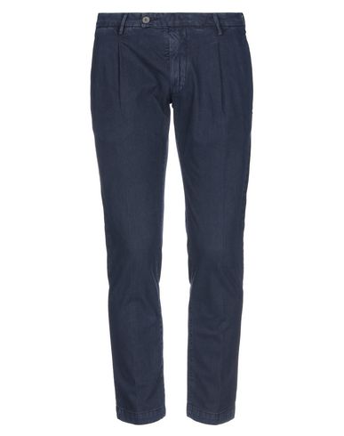 Gabardine Casual Pants In Dark Blue