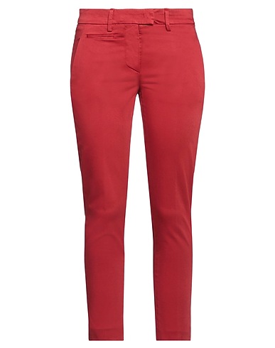 DONDUP Casual trouser Brick red 96% Cotton, 4% Elastane