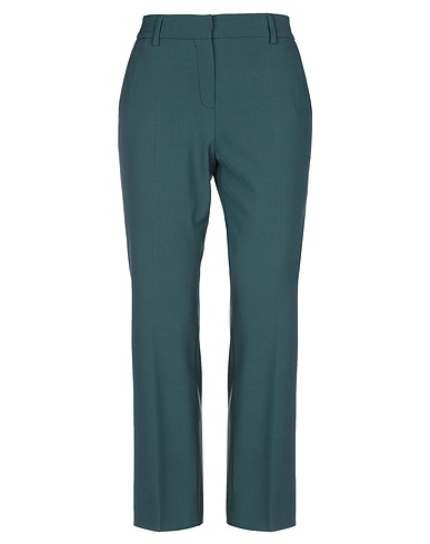 TRUE ROYAL Casual trouser Deep teal 52% Polyester, 43% Virgin Wool, 5% Elastane