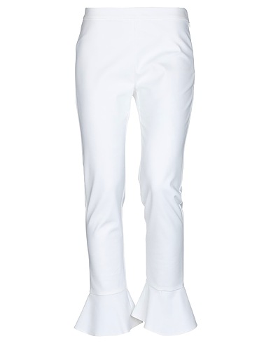 PINKO Casual trouser White 50% Cotton, 44% Polyamide, 6% Elastane