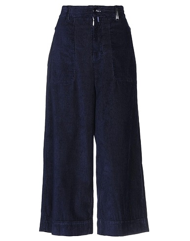 HIGH Casual pants Midnight blue 50% Rayon, 48% Cotton, 2% Elastane