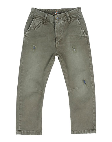 MANUEL RITZ Casual trouser Military green 97% Cotton, 3% Elastane