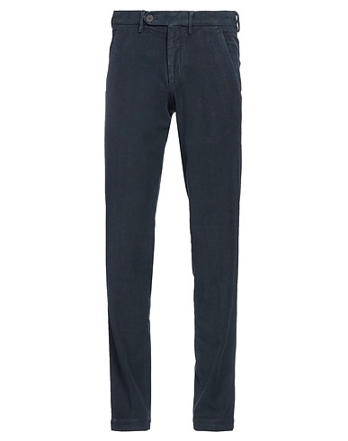 MICHAEL COAL Casual trouser Navy blue 98% Cotton, 2% Elastane