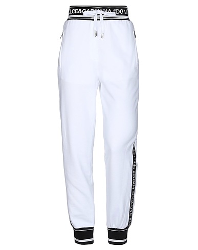 DOLCE&GABBANA Casual trouser White 100% Cotton