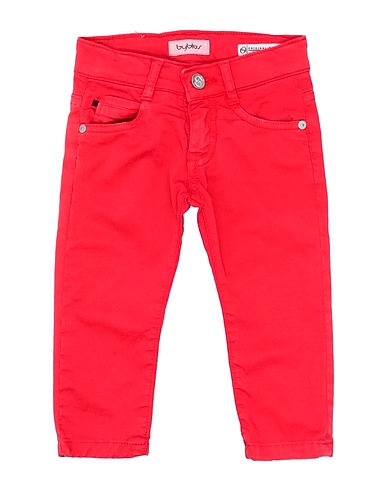 BYBLOS Casual trouser Red 98% Cotton, 2% Elastane