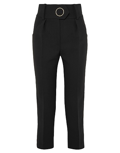 PETAR PETROV Casual pants Black 100% Wool