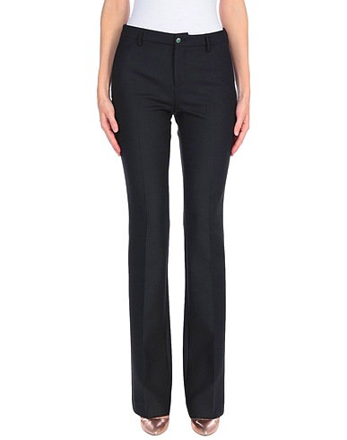 PT Torino Casual trouser Black 53% Polyester, 44% Virgin Wool, 3% Elastane