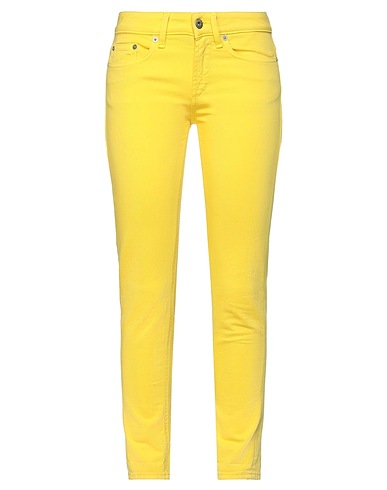 DONDUP Pantalone Giallo 98% Cotone, 2% Elastan
