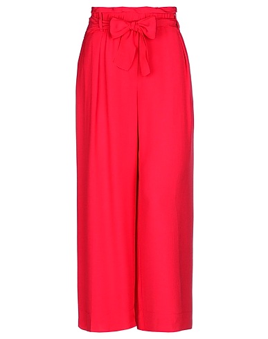 FORTE_FORTE Casual trouser Red 100% Viscose