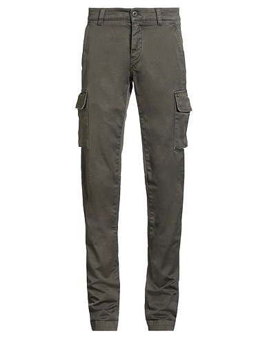 MASON'S Casual trouser Military green 98% Cotton, 2% Elastane