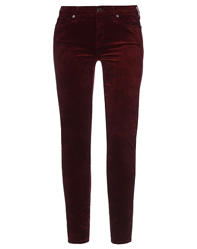 7 FOR ALL MANKIND Casual trouser Burgundy 54% Cotton, 35% Modal, 8% Polyester, 3% Polyurethane