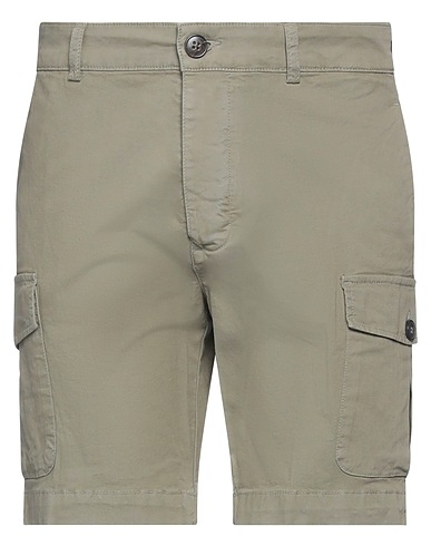 BRIAN DALES Shorts & Bermuda Verde militare 98% Cotone, 2% Elastan