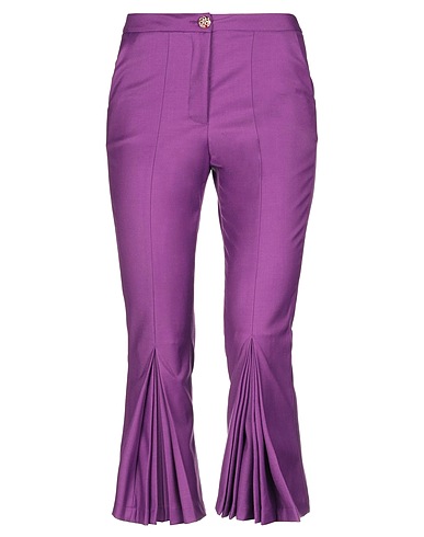 NORA BARTH Casual pants Purple 64% Polyester, 33% Rayon, 3% Elastane