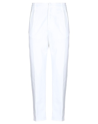 DONDUP Casual trouser White 68% Cotton, 30% Lyocell, 2% Elastane