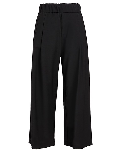 SEMICOUTURE Casual παντελόνι Μαύρο 54% Πολυεστέρας, 44% Παρθένο μαλλί, 2% Ελαστάνη