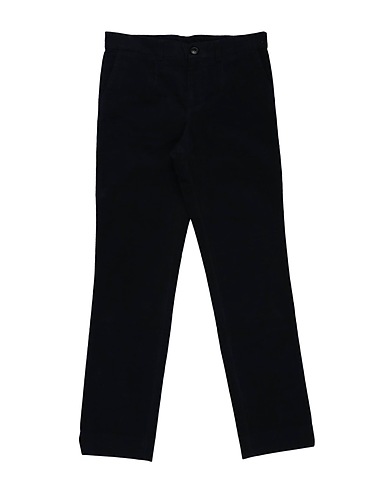 DOLCE&GABBANA Casual trouser Midnight blue 100% Cotton, Calfskin