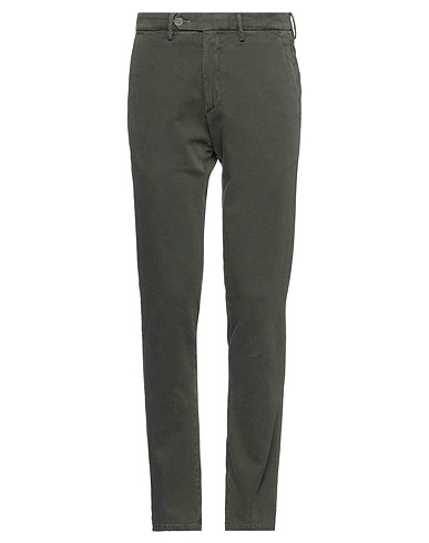 MICHAEL COAL Casual trouser Dark green 97% Cotton, 3% Elastane