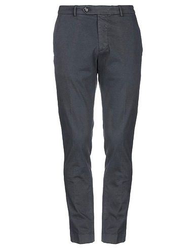 CAMOUFLAGE AR AND J. Casual trouser Charcoal 97% Cotton, 3% Elastane