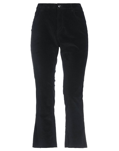 RE_HASH Casual trouser Black 98% Cotton, 2% Elastane