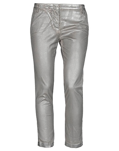MANILA GRACE Casual trouser Grey 97% Cotton, 3% Elastane