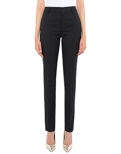 SAINT LAURENT Casual trouser Black 100% Virgin Wool
