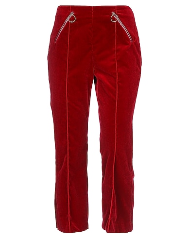 ELISABETTA FRANCHI Casual trouser Garnet 99% Cotton, 1% Elastane, Polyester, Polyurethane