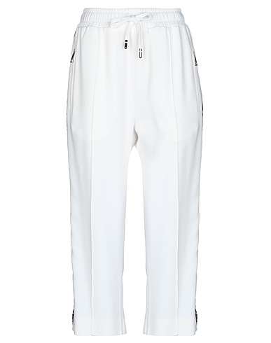 DOLCE&GABBANA Casual trouser White 97% Viscose, 3% Elastane