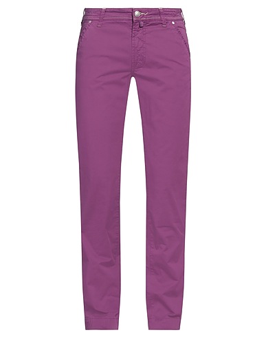 JACOB COHЁN Casual trouser Mauve 97% Cotton, 3% Elastane