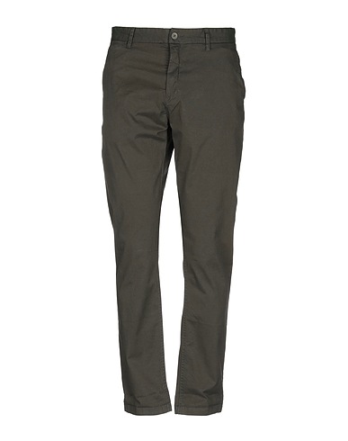 MINIMUM Casual trouser Dark green 97% Cotton, 3% Elastane