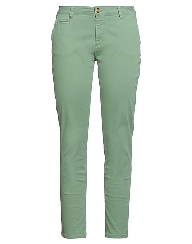 LAB DIP Casual trouser Sage green 98% Cotton, 2% Elastane