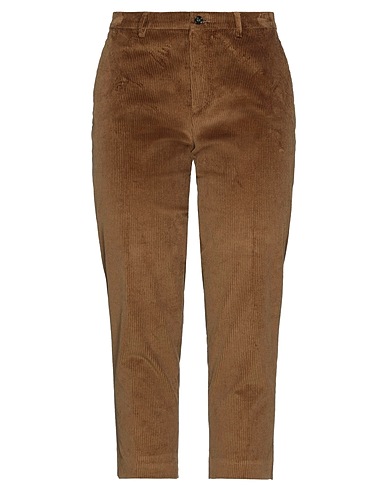 BERWICH Casual pants Brown 98% Cotton, 2% Elastane